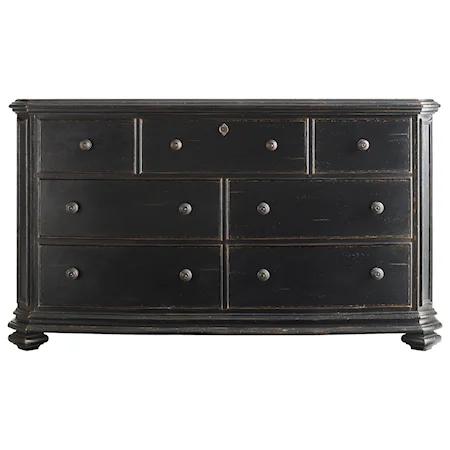 Triple Dresser with 7 Drawers